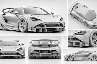 design custom rc car body kits, 3d car models, vehicle and stl for printing