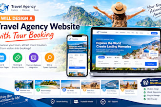 design a wordpress travel agency and tour booking website
