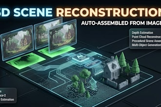 generative ai pipeline for automated 3d scene reconstruction and environment
