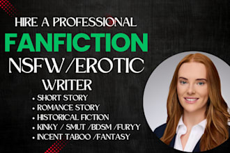 write nsfw fanfiction erotica short story romance kinks incent taboo stories