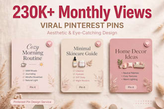 create aesthetic viral pinterest pins in all niches