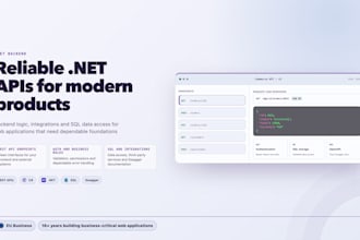 build your dot net API