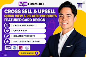 do woocommerce cross sell upsell quick view related products featured card desig