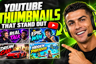 make ai thumbnail design or ai youtube thumbnail