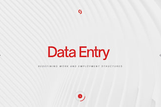do professional data entry, excel work, and web research
