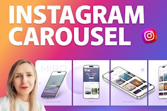 design carousel for instagram, facebook