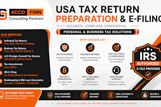 prepare and efile USA tax returns for individuals and businesses