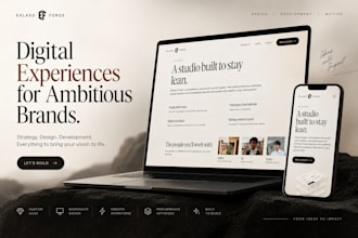 create a luxury brand website