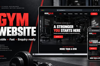 build a responsive gym and fitness website