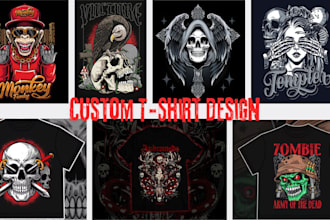 custom graphic design redesign t shirt vector art illustration digital artwork