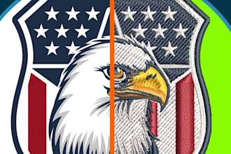 do 3d puff embroidery digitizing for hats, caps digitize logo to embroidery