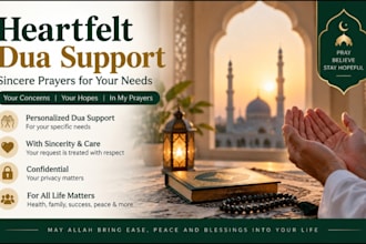 provide heartfelt dua and prayer support