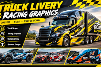 design unique truck livery and racing graphics