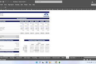 build financial models and investment valuations