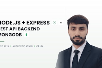 build a node js express rest API with mongodb backend