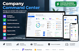 build a company command center employee management and operations dashboard