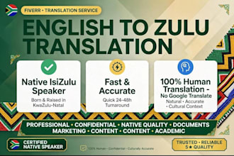 translate english to zulu accurately