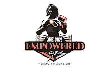 do empowering girls boxing fitness logo mentorship strength