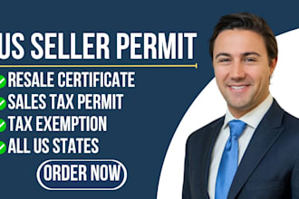 get seller permit and resale certificate for your business in all US states