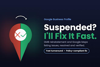 reinstate fix suspended gmb google my business profile map listing issue