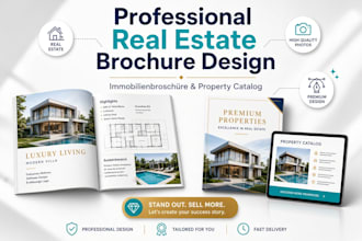 german real estate property brochure realtor marketing catalog realtor booklet