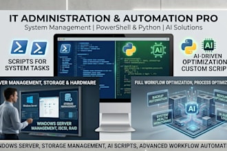 create custom python and powershell scripts