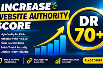 increase domain rating ahref dr 70