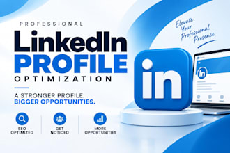 create, optimise and revamp your linkedin profiile and social media pages