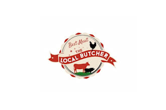 design top quality modern local butcher logo