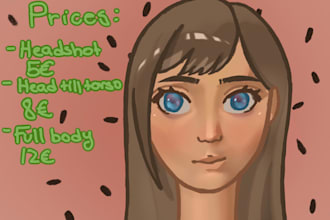 create a portrait of you, your friend, family, lover, oc