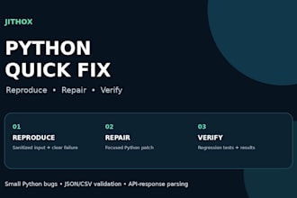 fix your python script bug and add regression tests