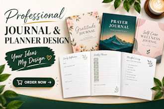 design journals, workbooks, planners, lead magnets, digital journals, kdp layout