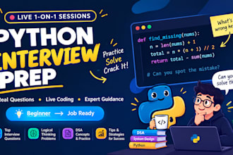 teach you python programming in 1 on 1 sessions