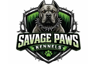 create an amazing pitbull logo for your brand