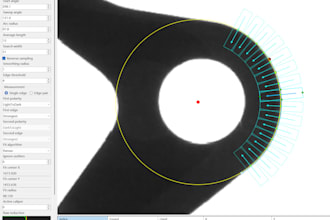 provide a opencv caliper measurement tool for machine vision