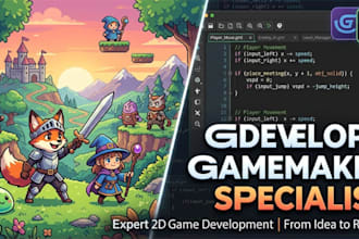develop professional 2d games using gdevelop and gamemaker