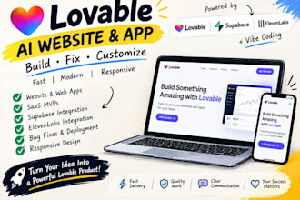 fix, debug lovable ai website saas mvp with supabase lovable expert to shopify