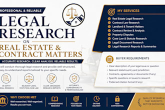 research US real estate laws, contracts and landlord tenant matters