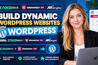 build dynamic wordpress websites with crocoblock, elementor pro and jet engine