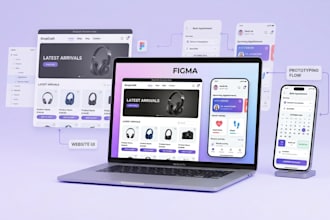 shopify UI UX, ecommerce website design, medical, booking website figma design