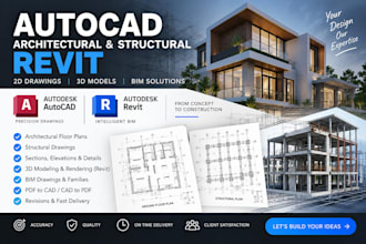 create professional architectural and structural drawings