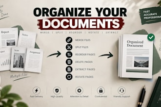 merge split reorder and organize your documents