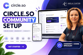 setup circle so circle online course circle online community circle so website