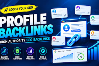 build high da profile backlinks for SEO and link building