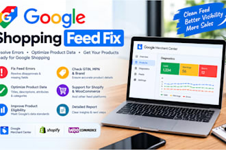 fix and optimize your google shopping feed and merchant center