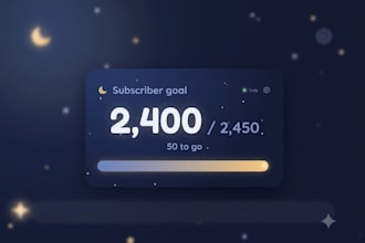 make u a obs subscriber goal widget