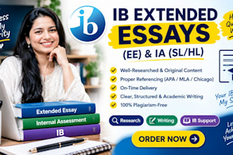 professionally do ib extended essays and ib ias in sl and hl