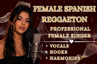 be your female spanish reggaeton singer for vocals