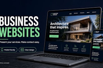 create a professional business website to showcase your services