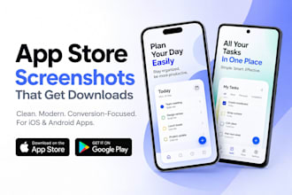 design app store and play store screenshots for your app